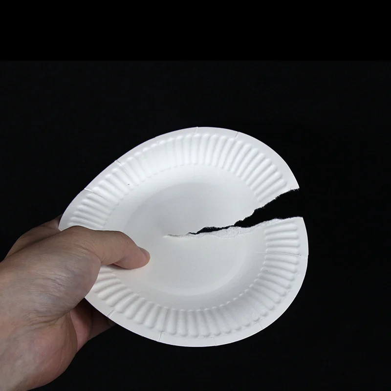 Custom Round 9 Inch Plastic Plates Disposable Party Dinner Food Plate