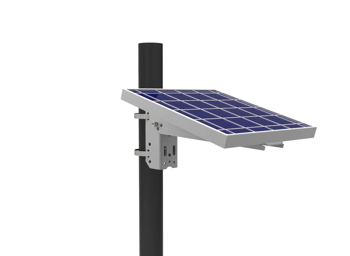 Adjustable Solar Pole Mount Side POLE MOUNT BRACKET FOR 1 SIDE MOUNT SOLAR PANEL