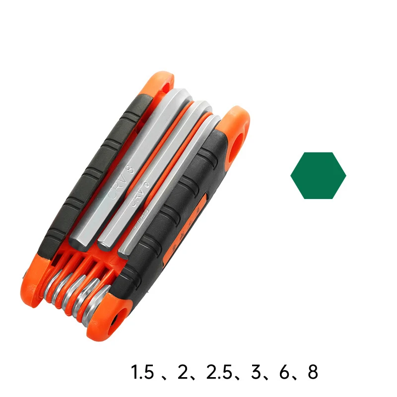 9pc Steel Hex Key Set with Ball Point Torx DIY Grade Chrome Finish Wrench Sizes 3mm 8mm 10mm Metric Measurement System