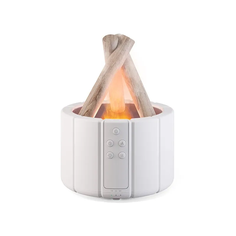 Creative Bonfire Design Air Humidifier USB Home Office Aroma Diffuser Essential Oil Aromatherapy Flame Humidifier Large Capacity