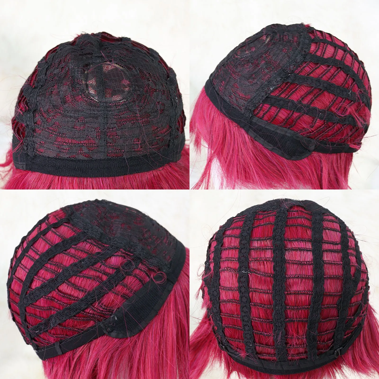 Anogol Houshou Marin cosplay wig 36inch long length double tail with bangs for party &1pc wigcap