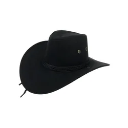J212044 High Quality Cowboy Hat big brim women straw hats Man Western cowboy hat fedora wide brim  New Arrival