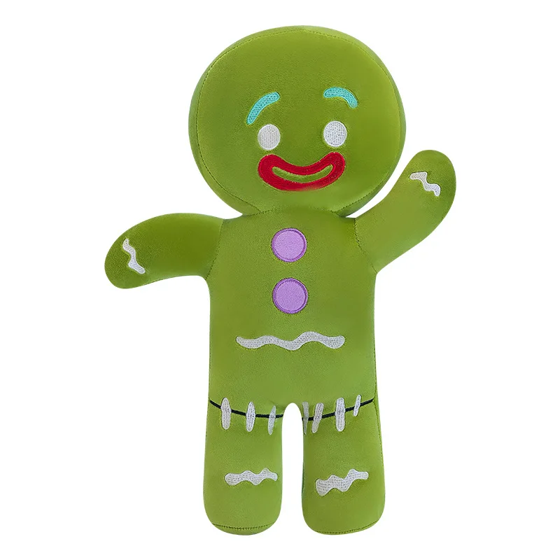 Gingerbread man plush toys wholesale cute dolls soft cotton dolls Ginger and green