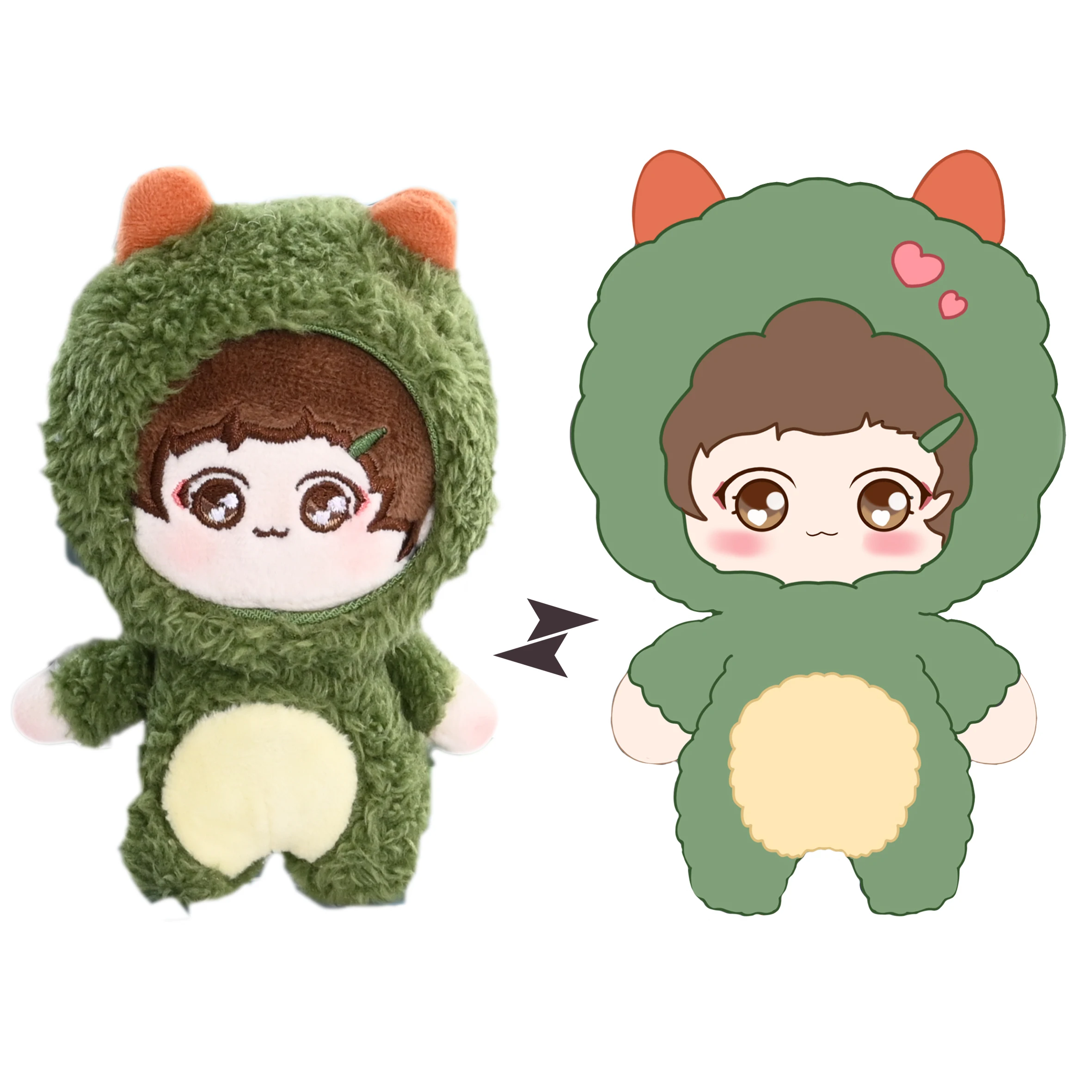 Gaopeng Toy Custom Plush Doll 15CM 20CM Cute OEM Custom Stuffed Plush Toy Dolls With Clothes