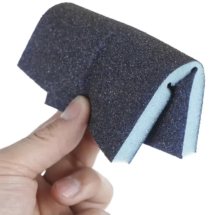 aluminum oxide abrasive sanding block foam sanding sponge for hand sanding