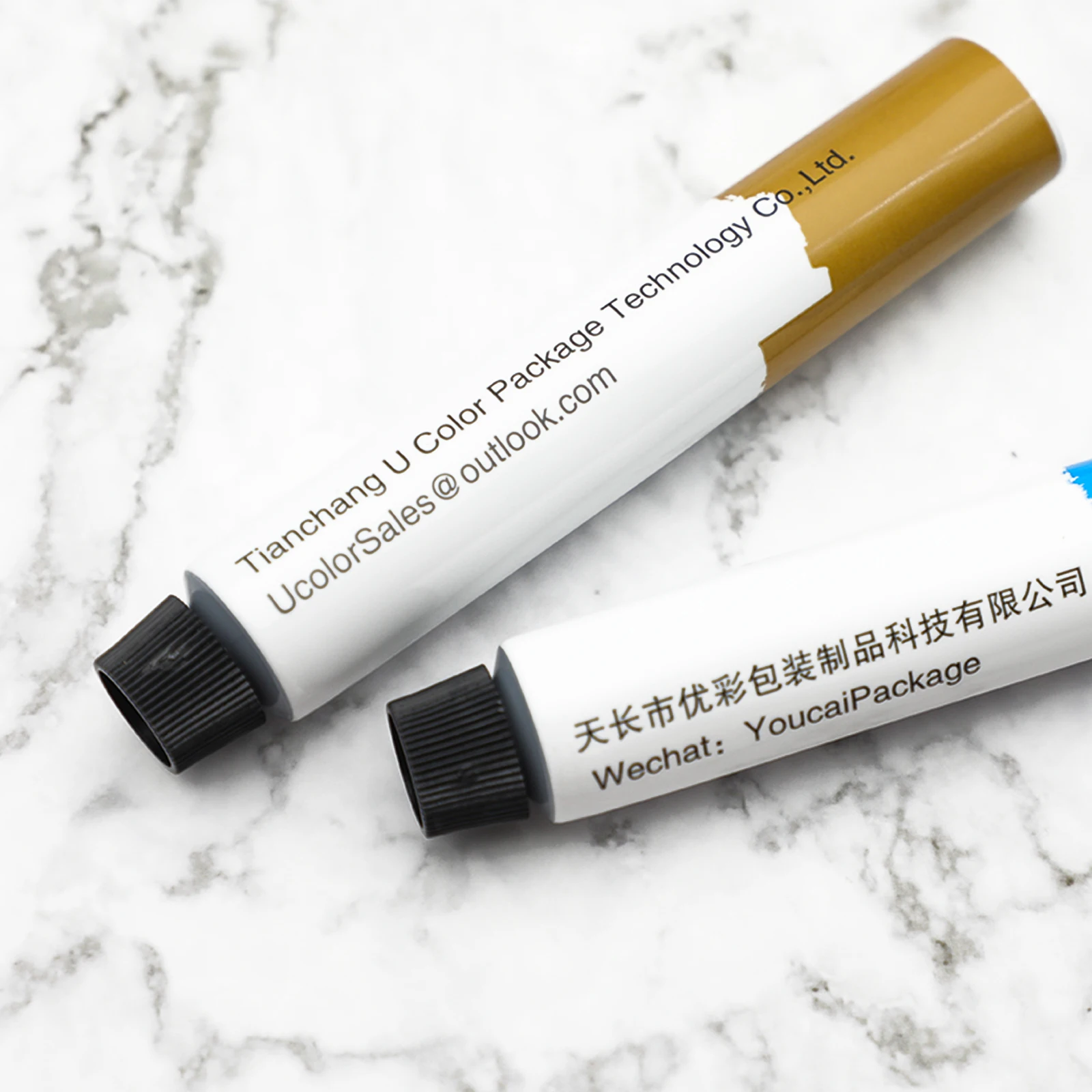 China Factory Good Quality Small Size Empty Aluminum Plastic Tube With PE Cover