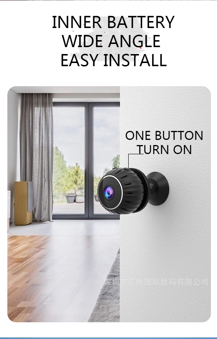 motion camera HD smart infrared night vision wifi mini camera safety monitor X10 security home