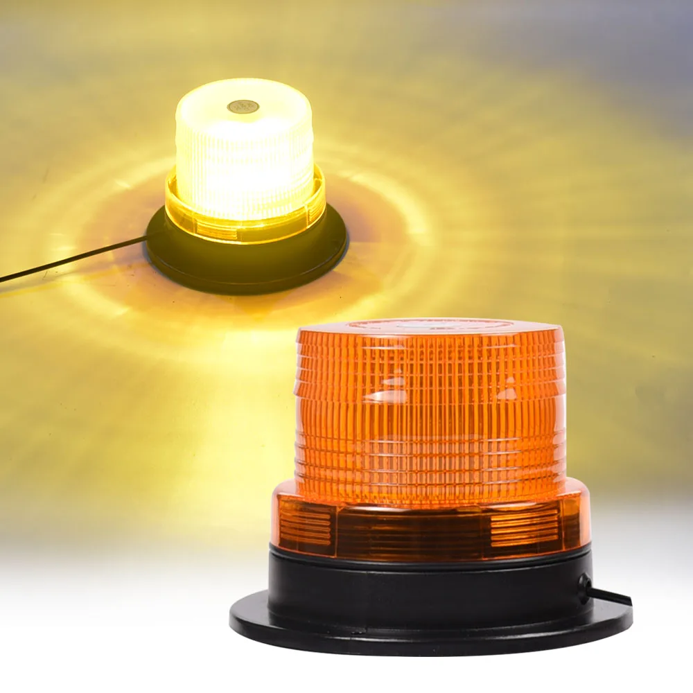 best price car  truck 12-24v amber emergency strobe light beacon led warning light