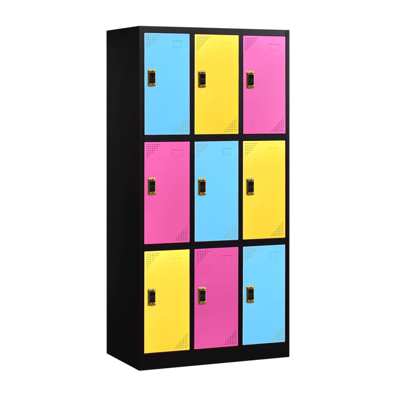 cheap price 9 door steel locker metal cupboard 6 door metal filling cabinet