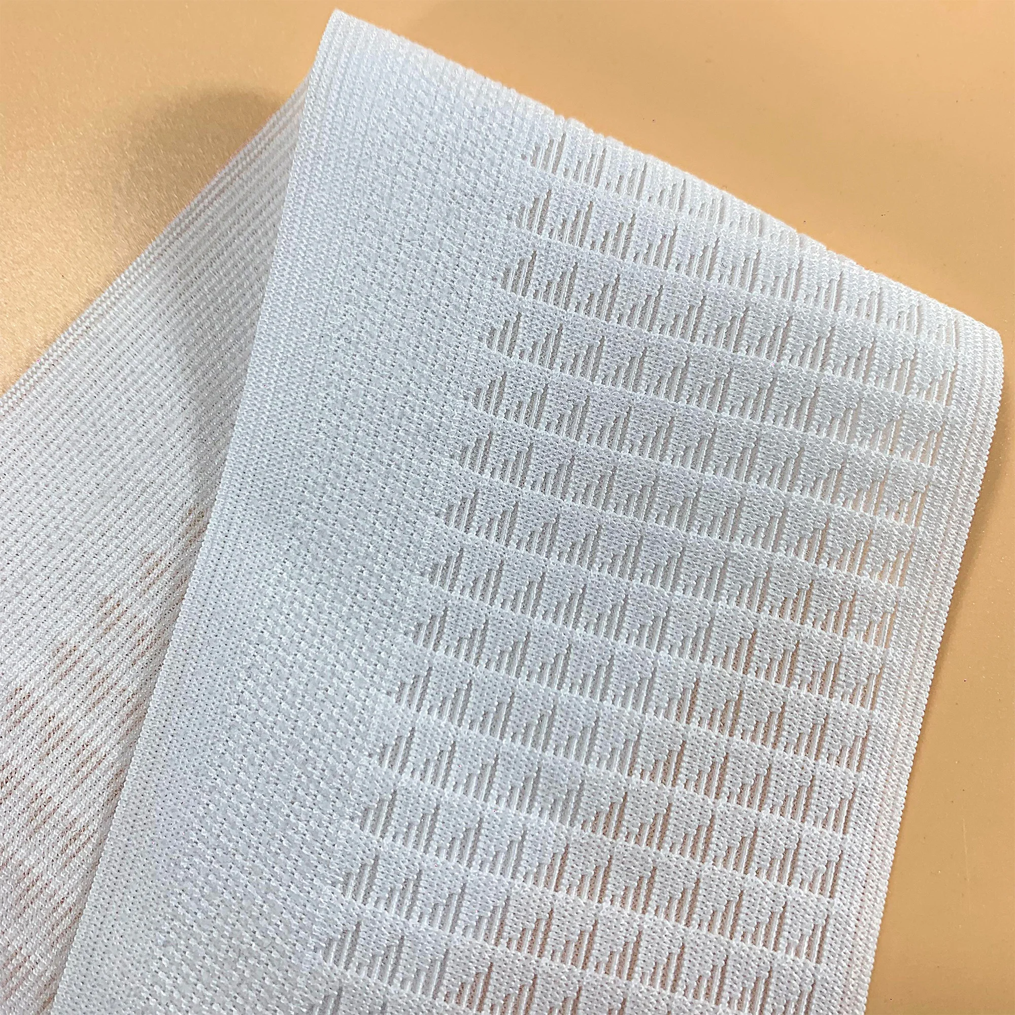 Stretchy non slip silicone gripper printed elastic waist band nylon stretch elastic for clothes