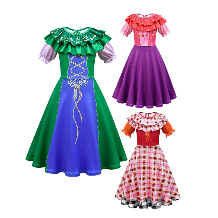 Spirit Halloween Tween Sarah Sanderson The Signature Collection Hocus Pocus Costume Cosplay Suits Girls Kids Witch Dress