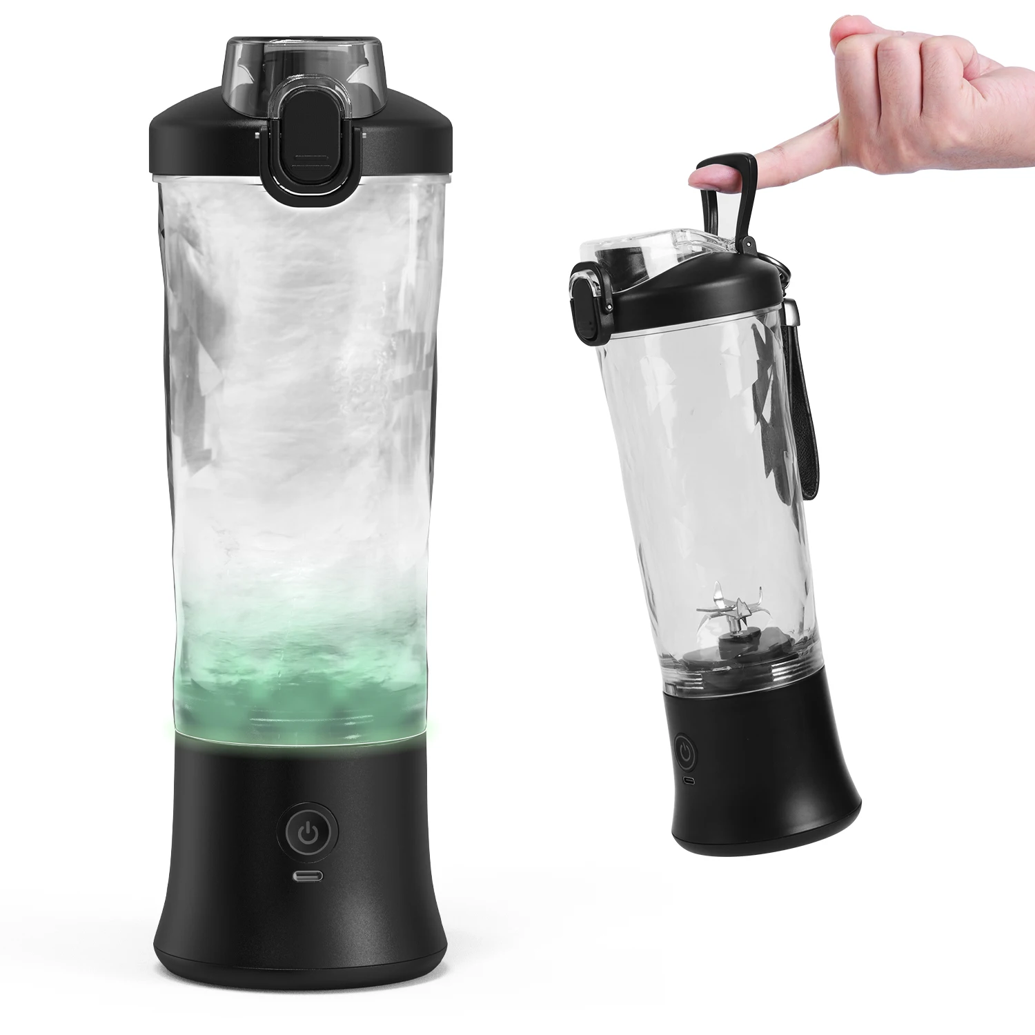 20oz Portable Blender Travel Juice Cup,Smoothies and Shakes Blender, Baby Food Crush Ice Frozen Mixing with 6 Blades