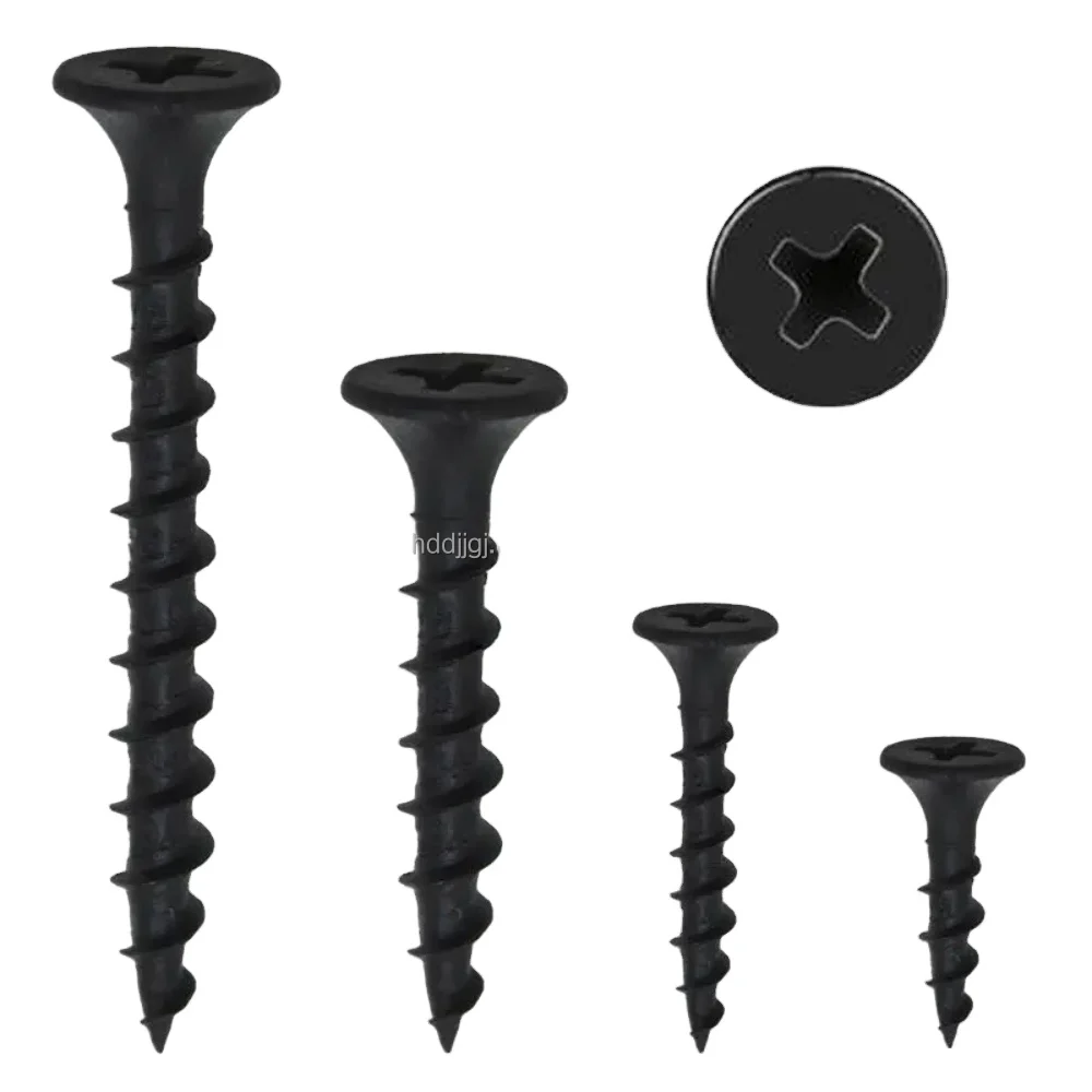 Factory sells high quality black fine phosphating and galvanized, black drywall screws and drywall screws