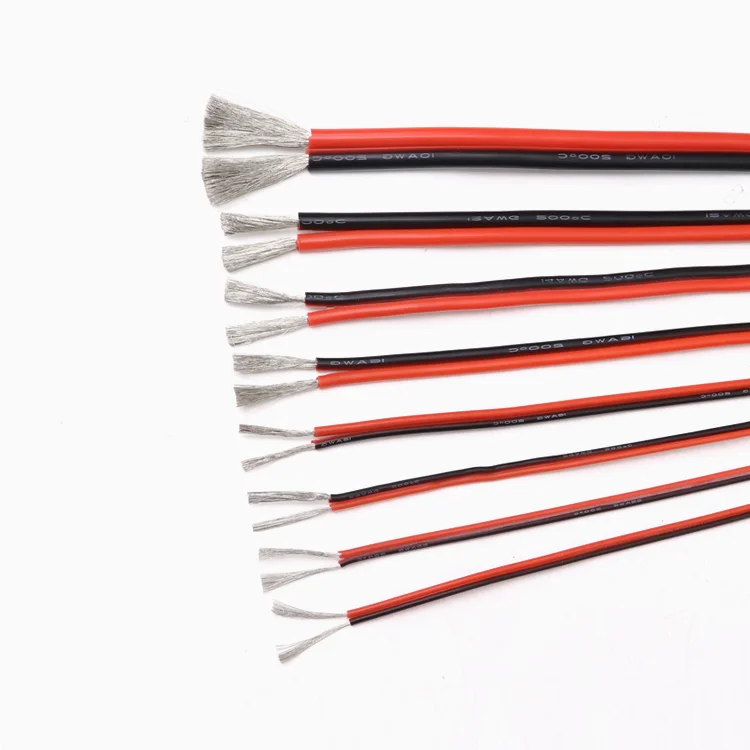 Силиконовая Резина 2pins провода 18AWG Экстра мягкая утепленная двойное ядро высокой температуры электрическая кабель медные втулки Светодиодная лампа