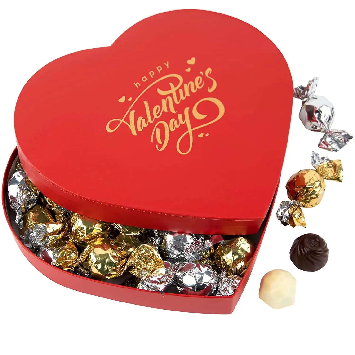 Personalized custom heart shaped cardboard sweet candy chocolate packaging love valentine gift box