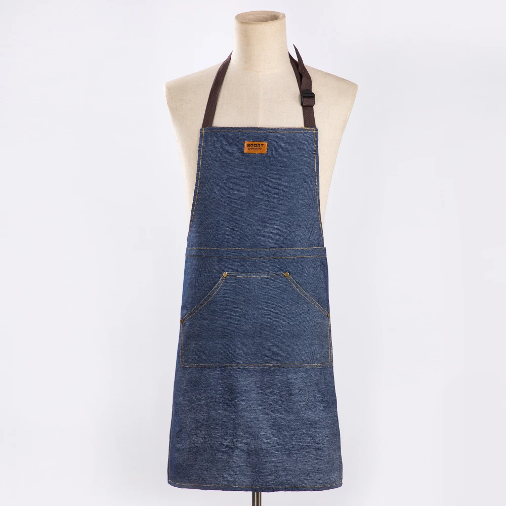 Aprons Kitchen barista denim Chef Stylist Canvas Apron Studios Uniform Grill Restaurant Apron