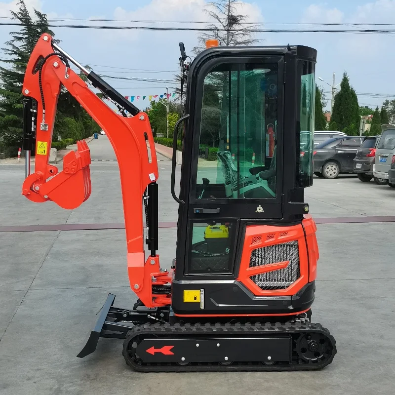 1.2 Ton Mini Crawler Excavator New Diesel Engine Mini Diggers 1 Ton With Good Running Multifunctional Condition Micro Baggers