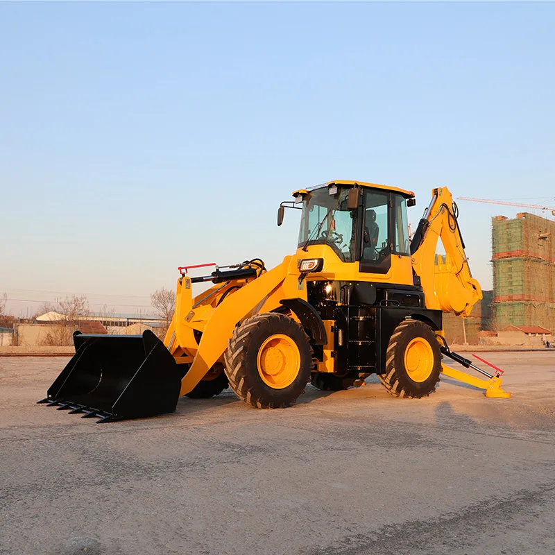 Hydraulic Compact Backhoe Loader 4*4 Mini Excavators And Mini Loaders Small Backhoe CE
