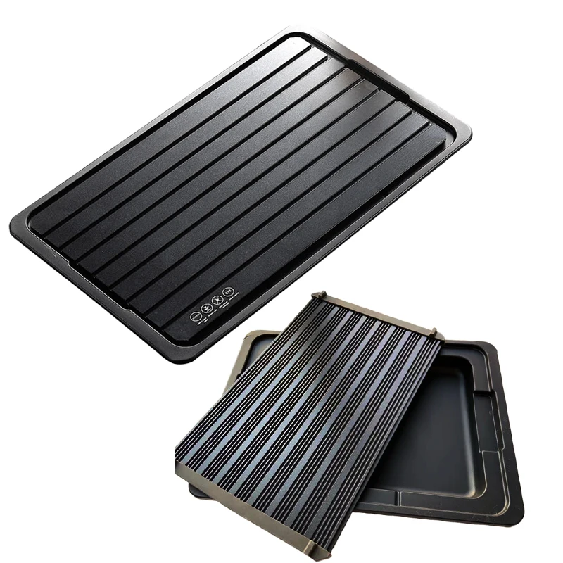 Kitchen Defrost Tray Fast Defrosting Plate Rapid Food Thawing Tray Fast Defrosting with No Electricity Heating for Frozen Meat
