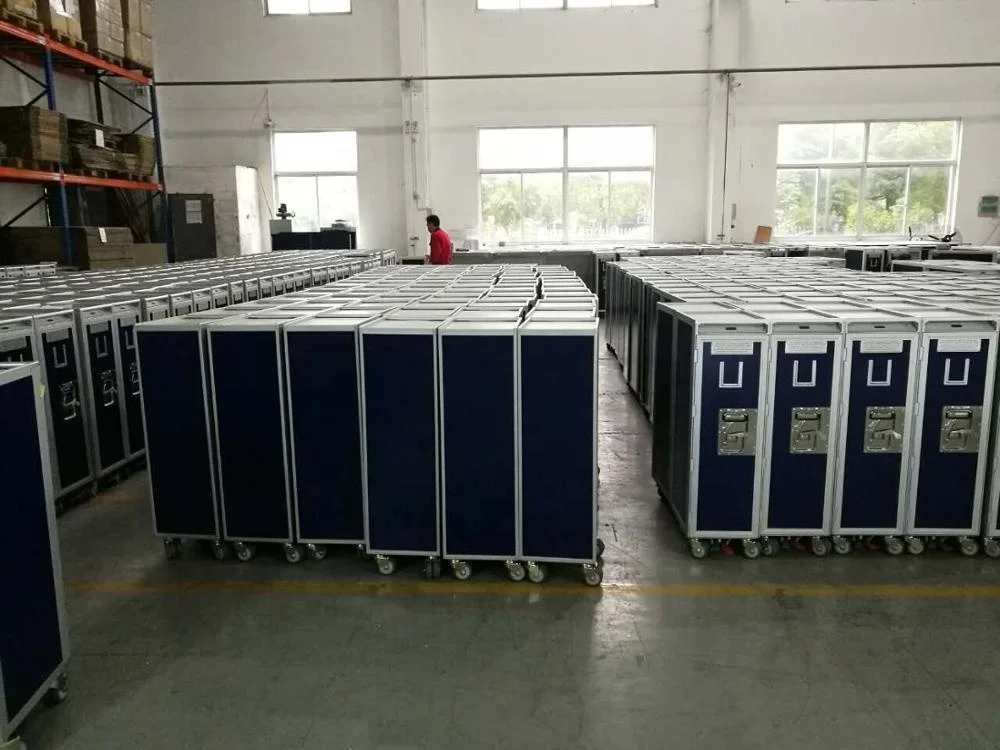 Full size inflight airline aircraft service meal cart trolley