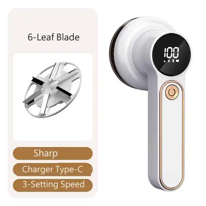 Electric Lint Remover Clothes Rechargeable Portable Fuzz Shaver Sweater Carpet Pill Mini Lint Trimmer screen Smart Fabric Shaver