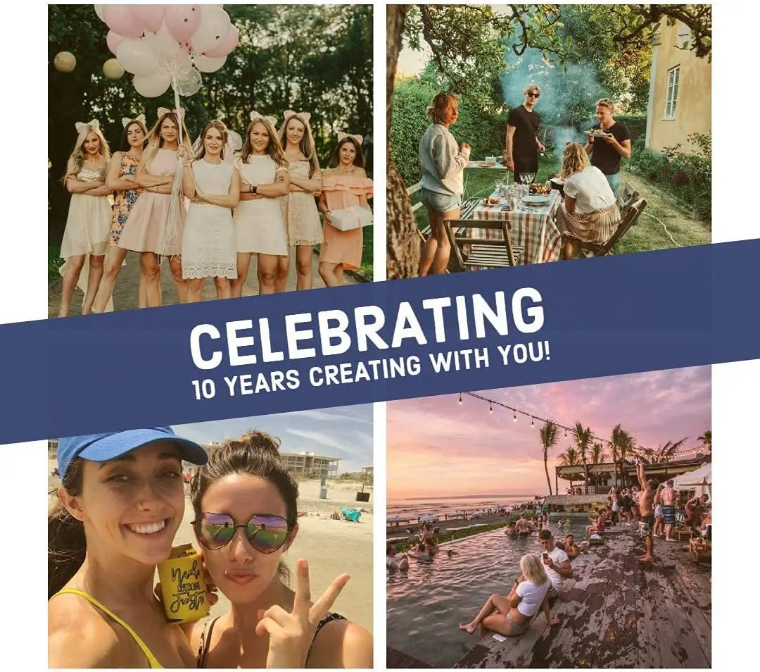 Custom Insulated Beer Can Coolers, Reusable Sleeves for Water Bottles, DIY Covers for Parties, Events, Weddings