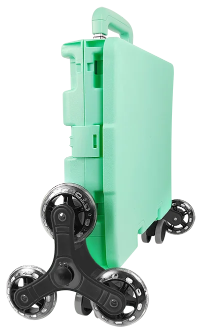 Supermarket Lightweight and foldable 6 Wheels Shopping Cart for easy Climbing Stair