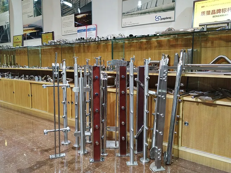 Stainless steel cable railing classic hotel stair handrail villa wood balcony balustrade