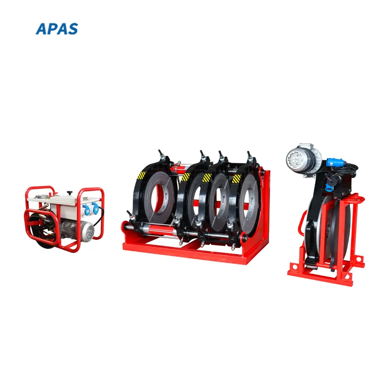APAS semi Automatic Hydraulic HDPE  Butt Welding Machine for Pe  PPR pvdf pb pipes fitting 280mm 500mm