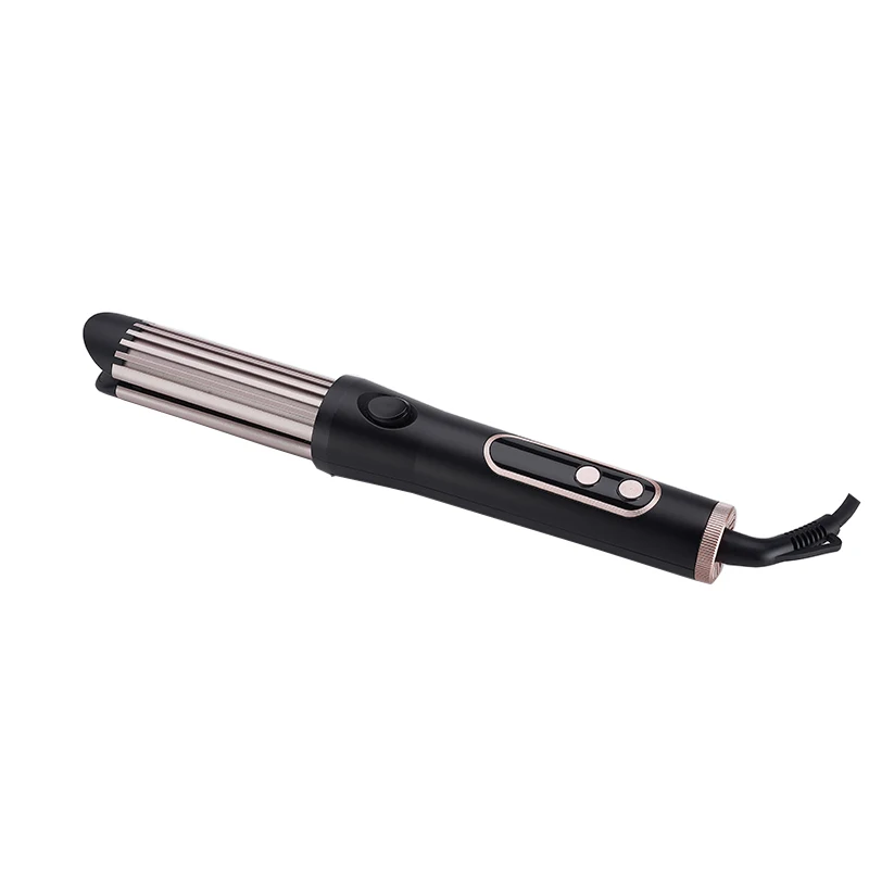 2021 new style PTC heating plate LED display hair straightener professional hair straightener maker 3 in 1 Curl and straightenre