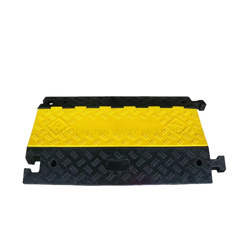 Road Driveway Curb Ramp Cable Hose Protector 45 corner 3 channels Cable Protector