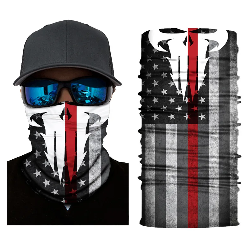 JSJM Wholesale Flag Series Magic Turban Sunscreen Mask Multifunctional Outdoor Variety Turban Riding Mask