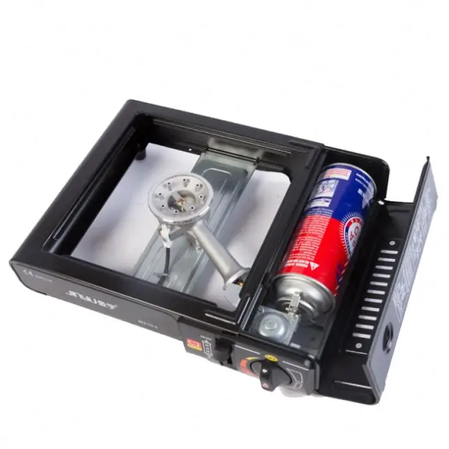 Wok Cast Iron Cooker Portable Camping Chinese Gas Burner