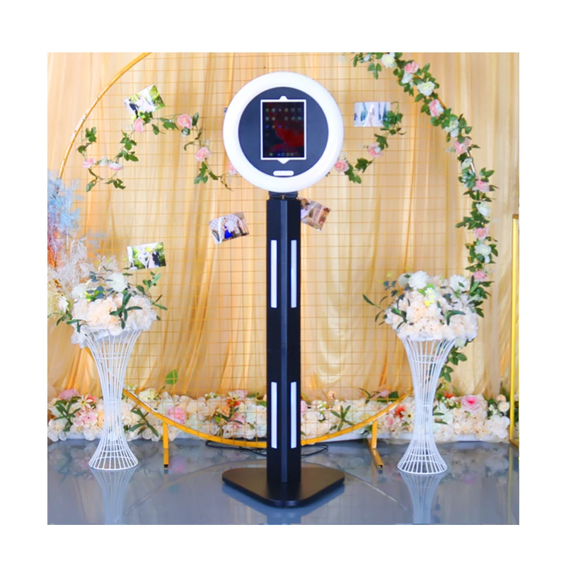 wedding portable lcd ring light roamer photobooth selfie magic camera mini 12.9 photo booth shell  with ring light