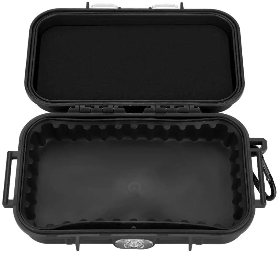 Cross border hot sale EDC outdoor survival damp proof shockproof waterproof box adjustable cushion rubber pad