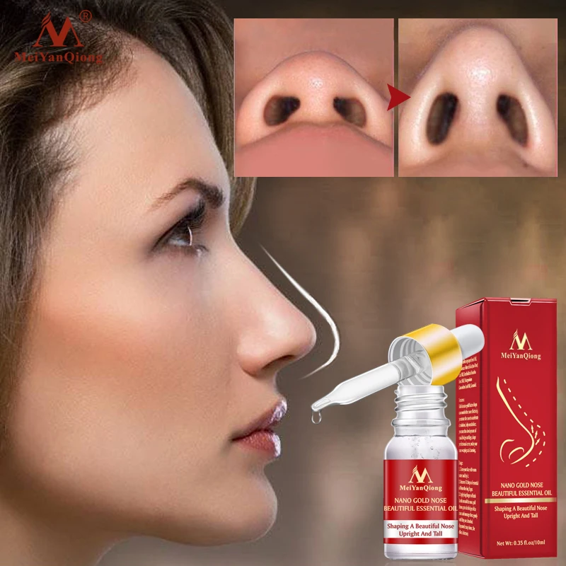 Private Label Nano Gold Shape Nasal Curve Beautiful Essential Nose Lifting Up Oil