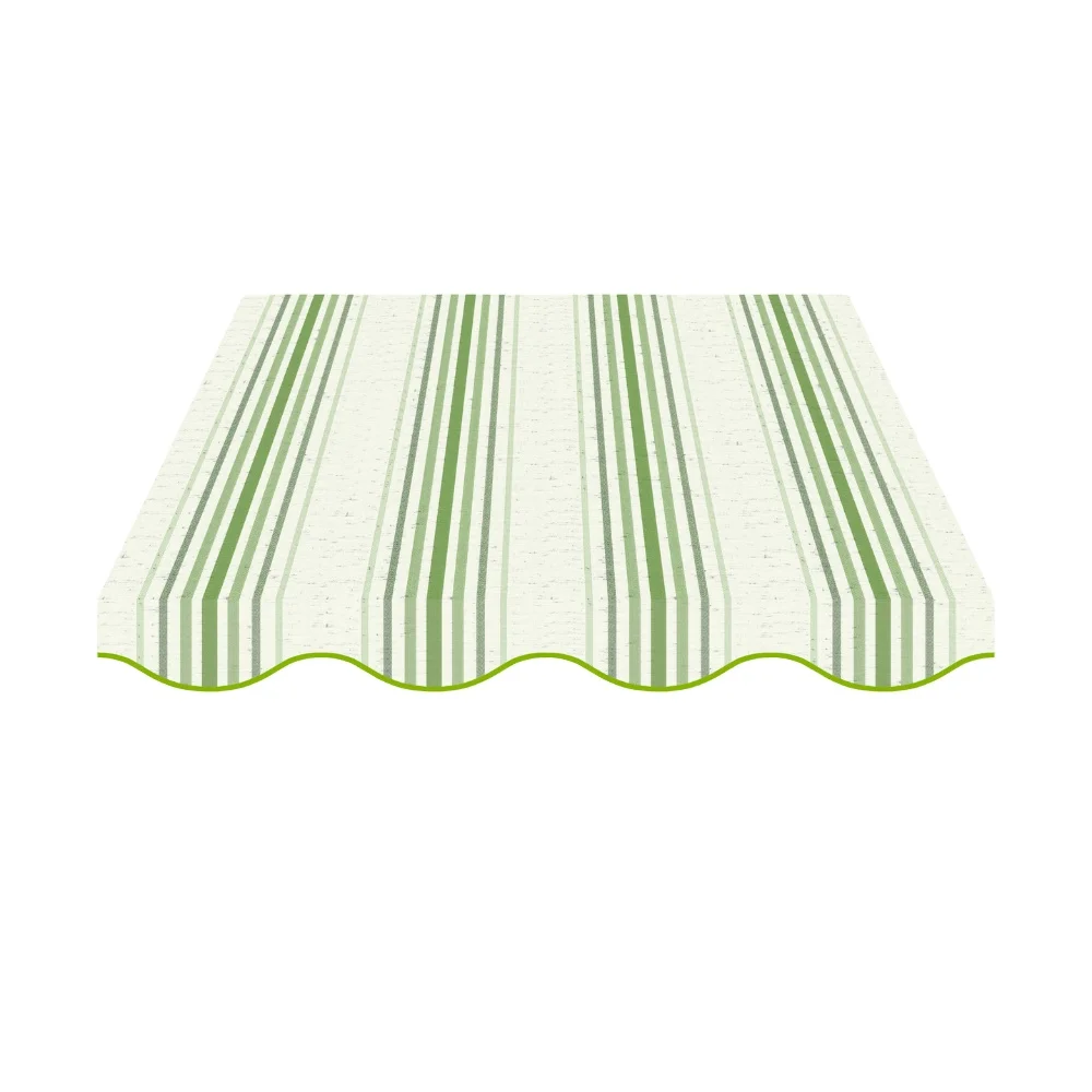 100% Высококачественная окрашенная Акриловая ткань для навесов, больших солнцезащитных котенков, морских парусов и аксессуаров-Novosol white & green