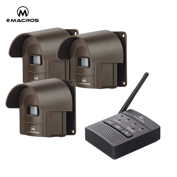 Factory Price 1/4 Mile Long Range Solar Driveway Alarm Wireless Home Security Alarm System