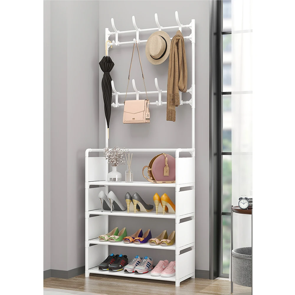 Manufacturer Cheap Multilayer 4 Layer Beautiful Indoor Shoes Display Stand Iron Shoe Rack