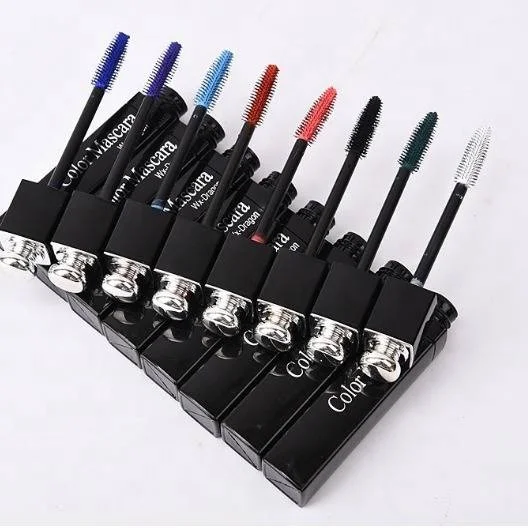 Wholesale Colorful Mascara White Red Blue Purple Pink 3D Fiber Lash Mascara