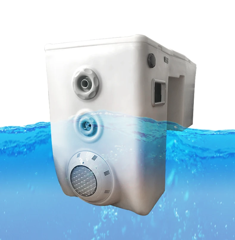 Wall hung integrated filter machine pipeless water filter system for swimming pool