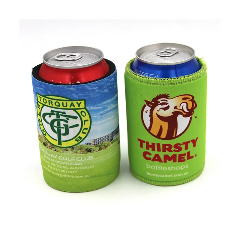 330 Ml 375 Ml Drink Barrel Cooler Outdoor Party Cooler Can Shape Neoprene Flat Can Beer Cooler Stubby Holder With Nonslip Base