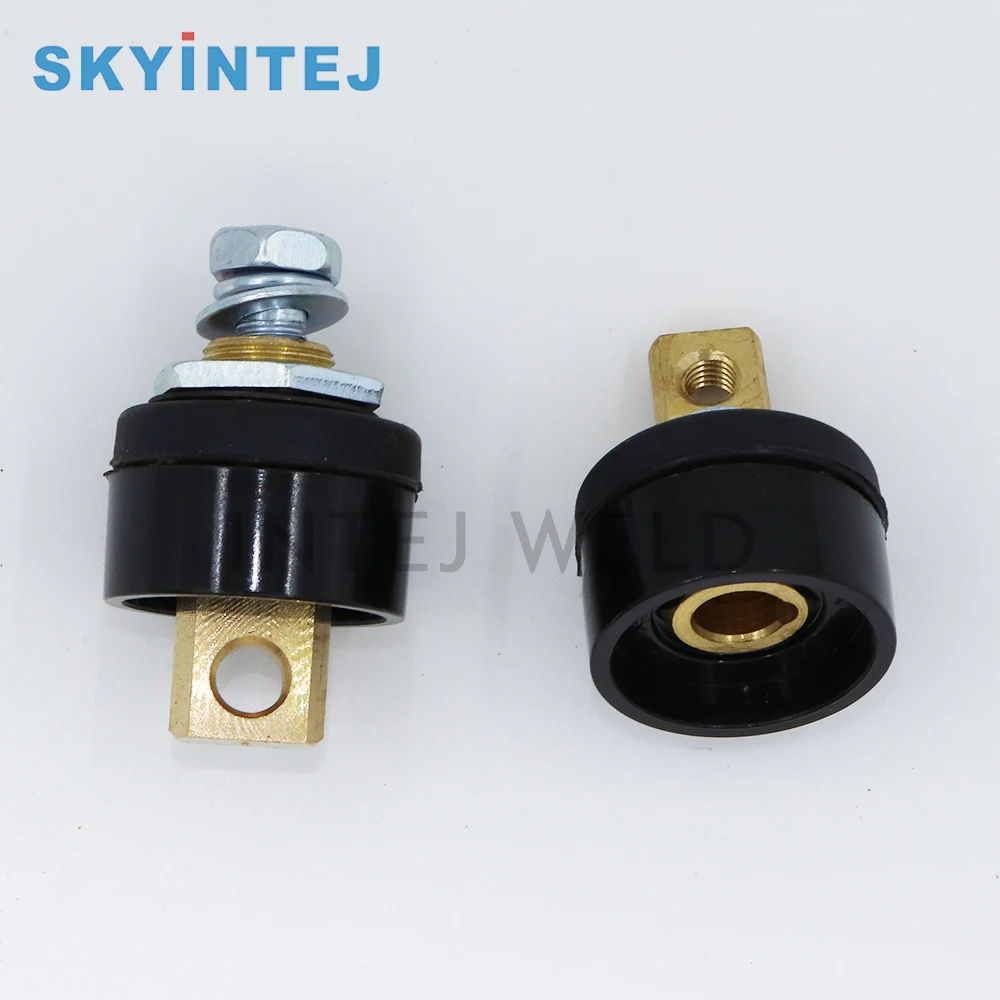 Intej Weld Cable Connector 10-25 Front Panel and End Panel Cable Connector