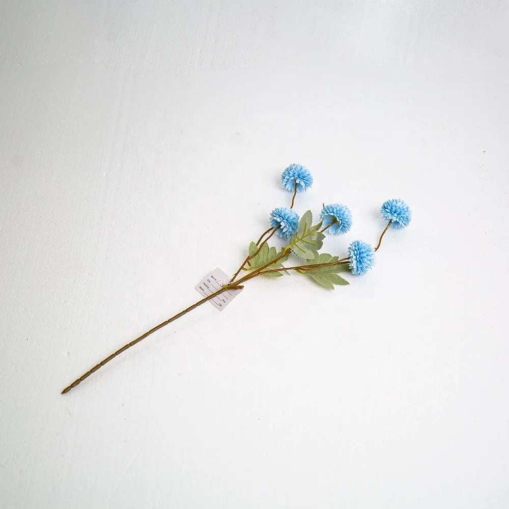 FC-YL02 artificial 3 heads chrysanthemum wedding hall decorative flower row simulation prickly guide decorative chrysanthemum