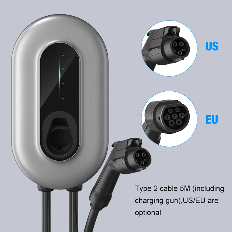 Настенное зарядное устройство постоянного тока типа 2 Ev 7 кВт 22 портативная зарядная станция 32 А тип AC домашняя быстрая электрическая Зарядка для автомобиля