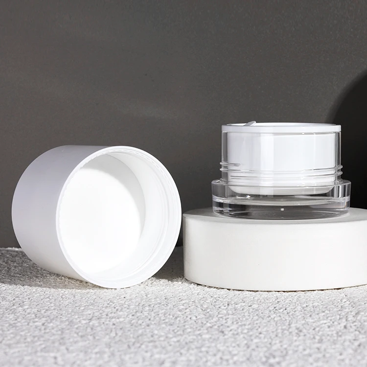 Бесплатный образец 15 г 30 50 прозрачная пластиковая Косметическая банка для крема