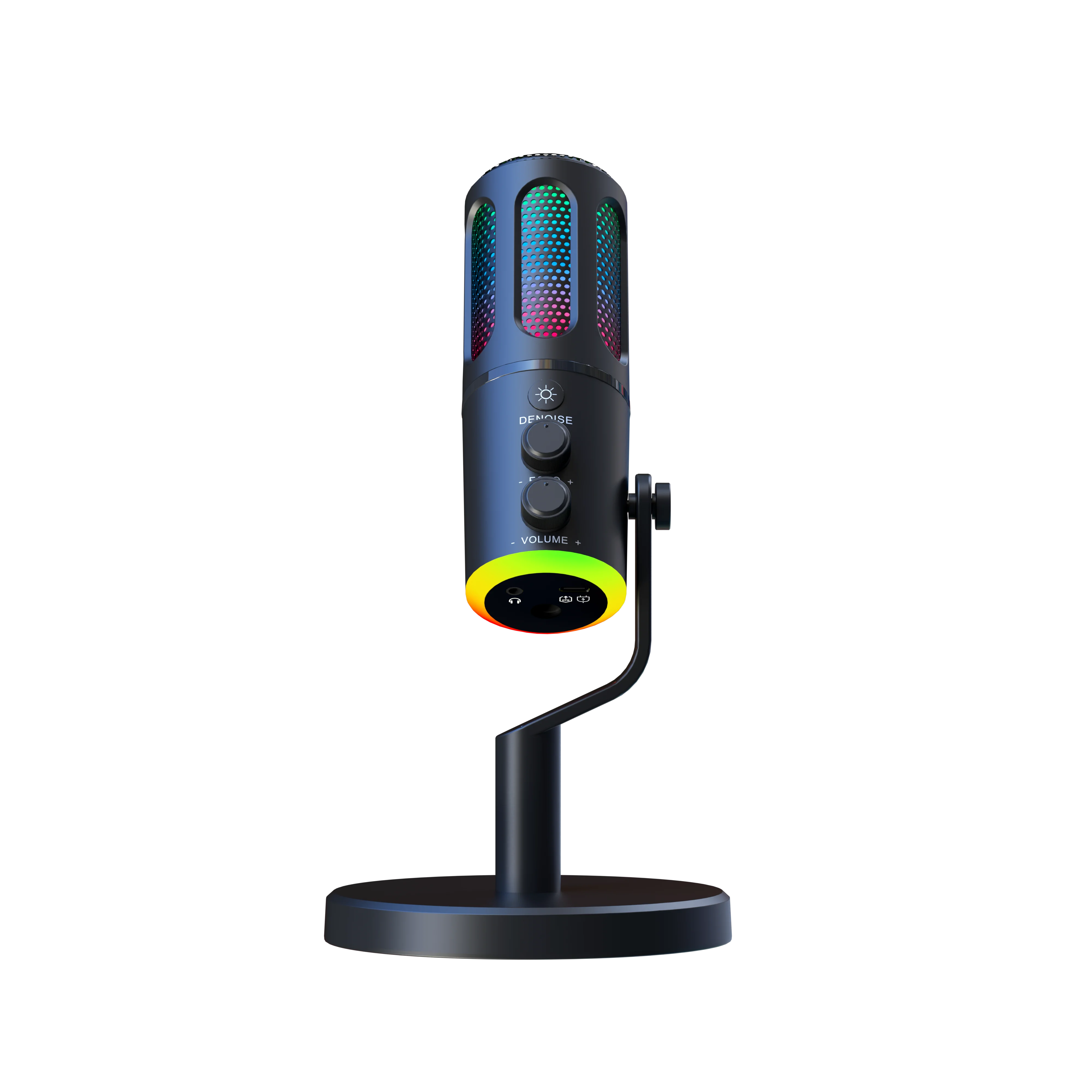 Красочные наушники радио звук многофункциональный ПК динамик 360 ° RGB динамический потоковый с Type-C
