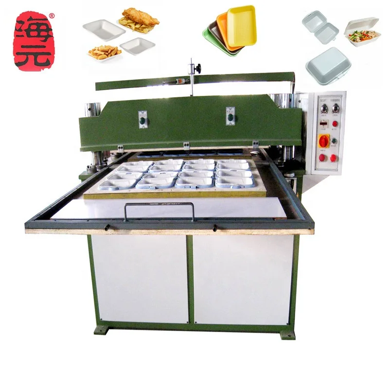 Fully automatic and high speed PS PSP foam fast food container production line disposable lunch box making machine small