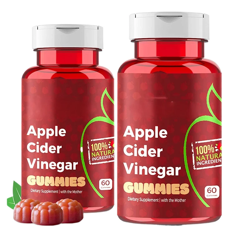 Wholesales Private Label Organic Healthcare Supplement Bear Vegan Slimming Lose Weight Loss ACV Apple Cider Vinegar Gummies