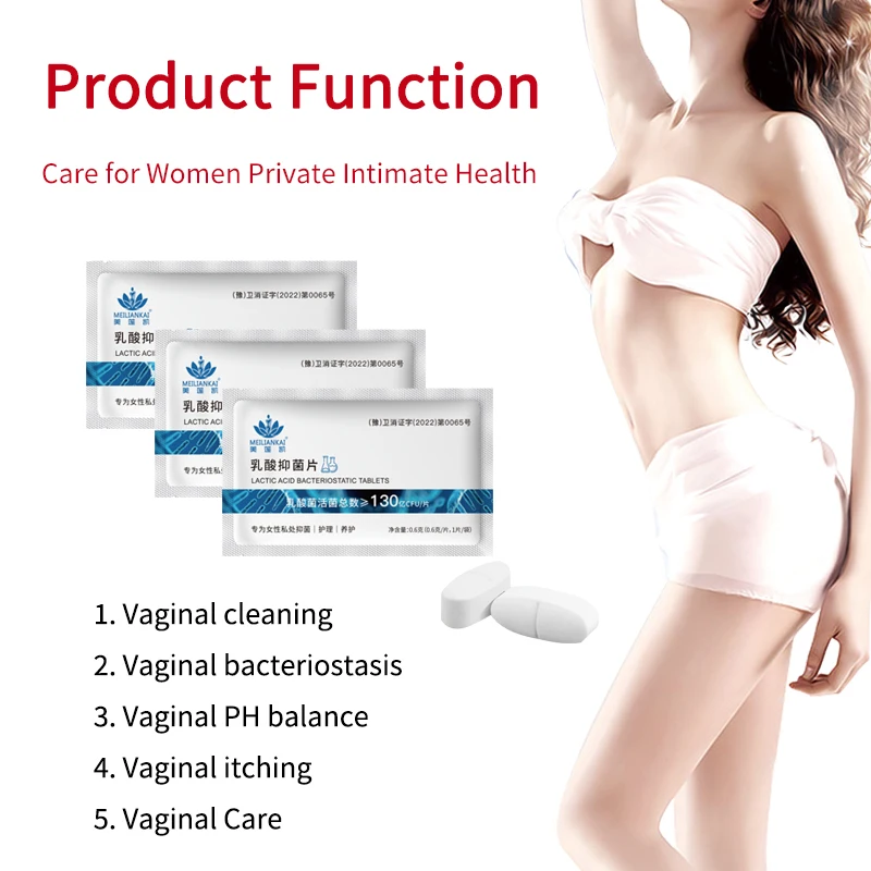 PH Vaginal Cleaning Tablets Female Care Private Label Yoni Probiotics Tablets Producer